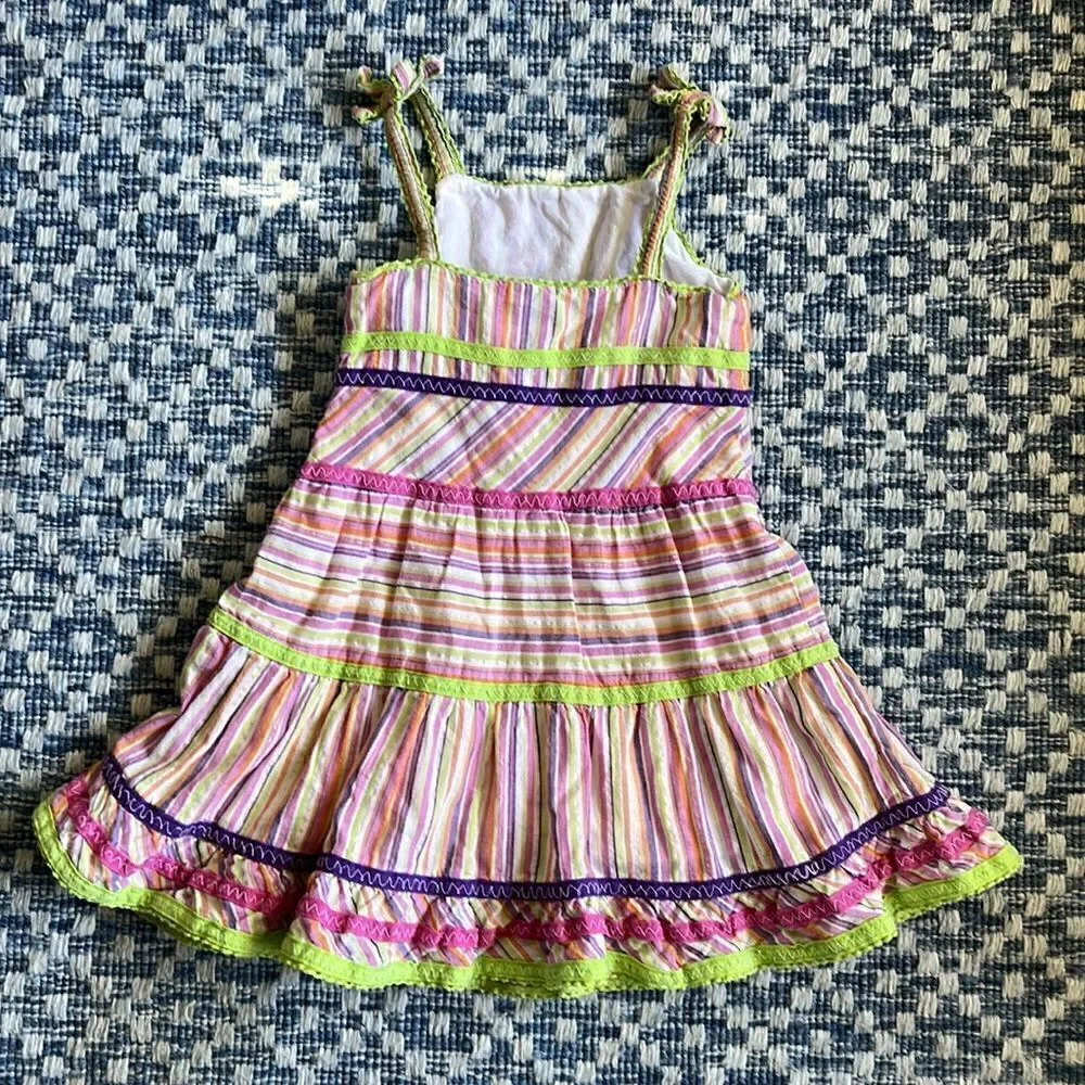 Children’s Place Baby Girl 24mo Colorful Sundress Pink Purple Lime - Picture 9 of 10